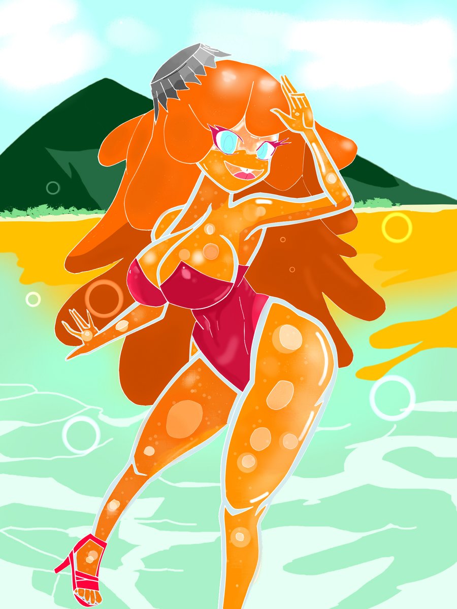 I made this character based on bubble girl from minus 8, but with orange soda :3. It's the first time I've digitized more detail from a drawing.
#minus8  #sodagirl #fanart