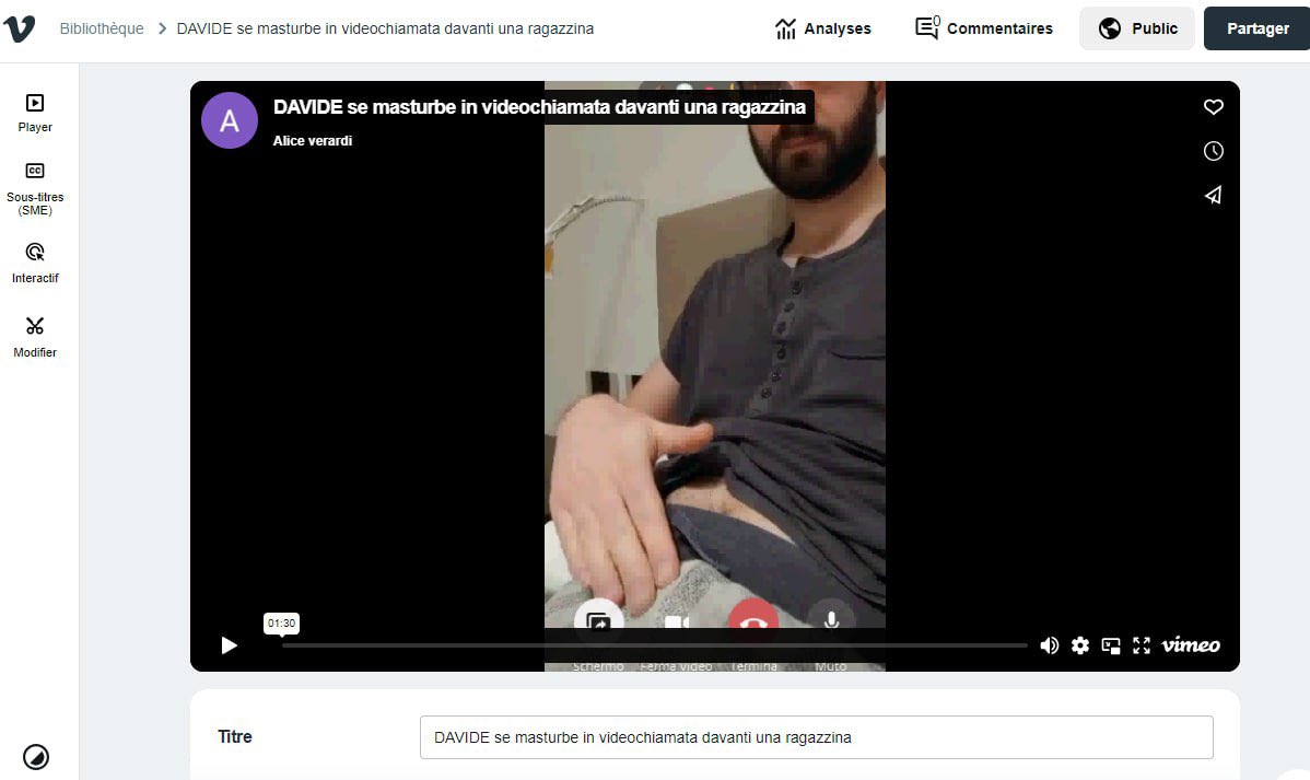 Davide , un uomo sposato chi se masturbe in cam