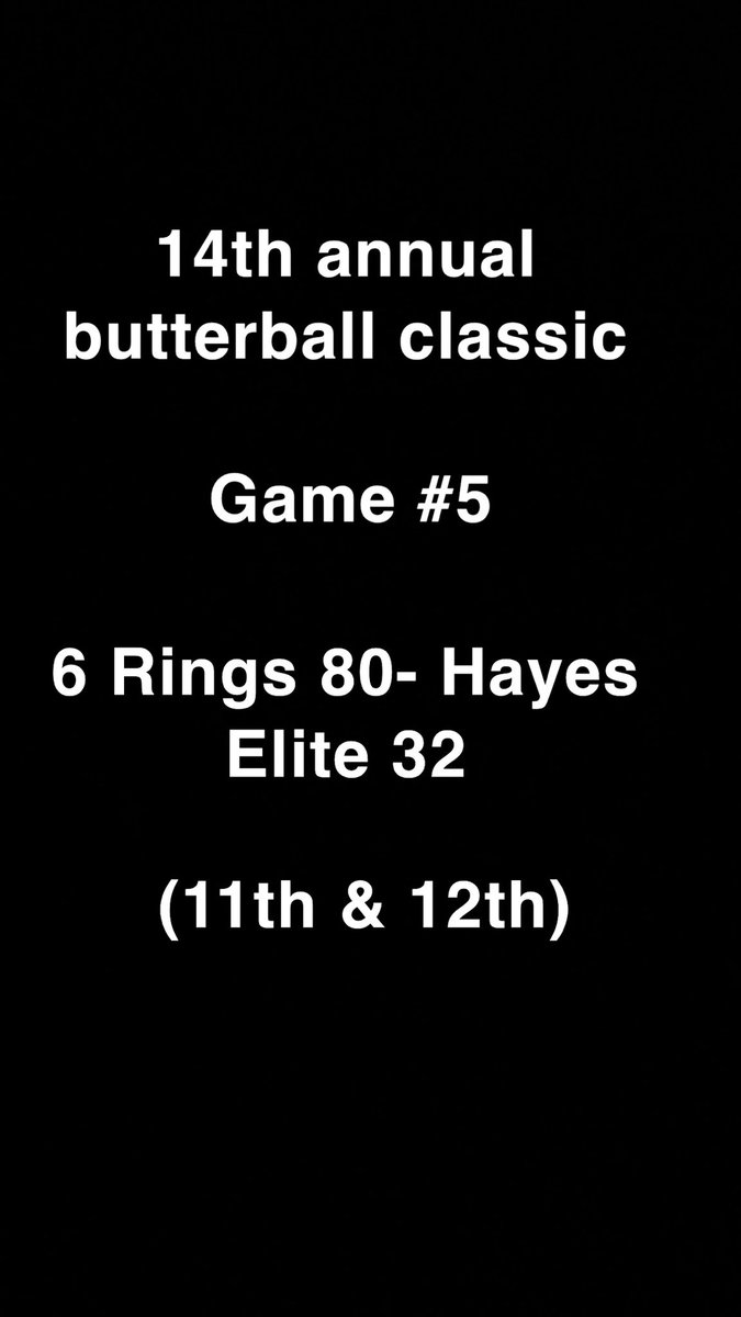 Game #5 #butterballclassic