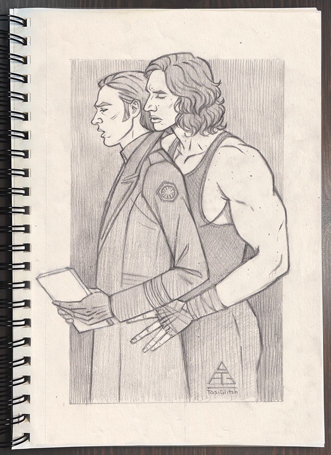 #kylux #kyluxart #kyloren #bensolo #armitagehux #generalhux #huxlo #kyloxhux #traditionalart