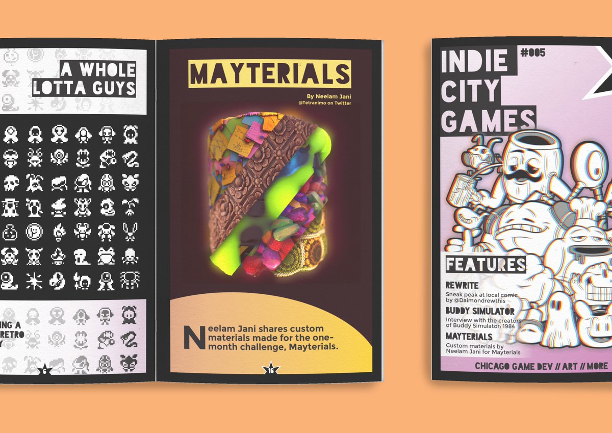 Our fifth edition of the zine is here!  We chat with <a href="/not_sailor/">Beneath the Frost | Not a Sailor Studios</a> , get a sneak peak at some local comic art by @daimondrewthis and a view on Mayterials with @tetranimo 

You can grab a copy on our itch.io, the link is in our bio ;)