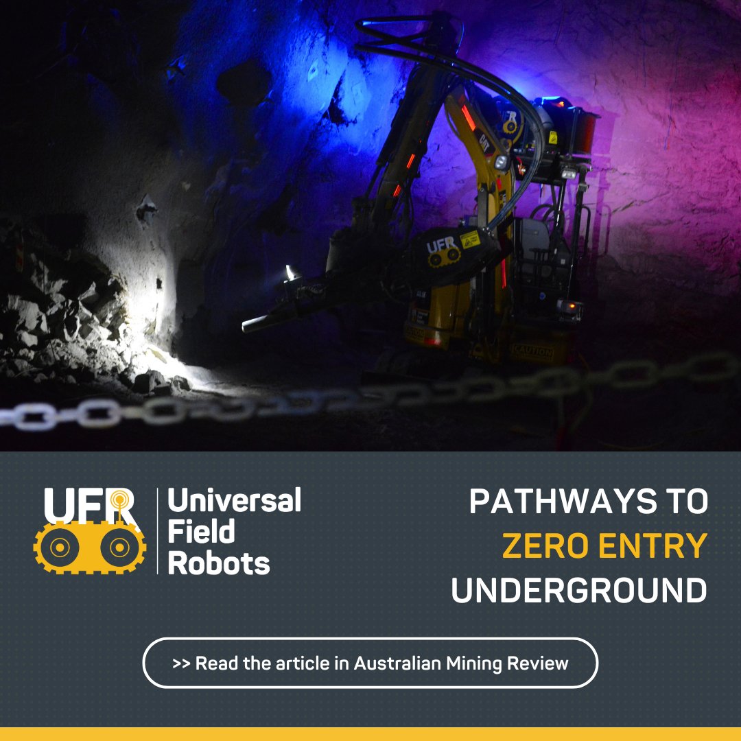 UFRobots's tweet image. 📣📰 Pathways to #ZeroEntry Underground 💡🦾 In #DrillAndBlast, cleaning &amp;amp; surveying #blastholes is dangerous. @UFRobots has developed a solution that enhances safety &amp;amp; efficiency, #UFRAutoPrep with successful trials at @South_32 &amp;amp; @GoldFields_LTD mines &amp;gt;7a100763.flowpaper.com/AMRJULY2024WEB…