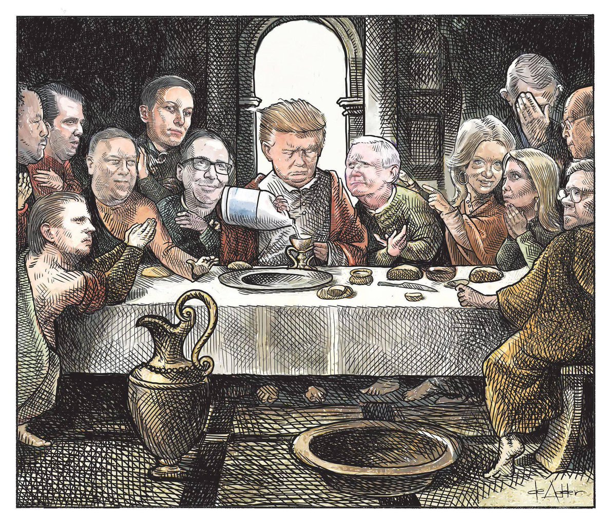 TiknisArts's tweet photo. #MichaeldeAdder, #WashingtonPost: The Last Supper of the white #Evangelicals #LastSupper https://t.co/hYKj9Zclk8