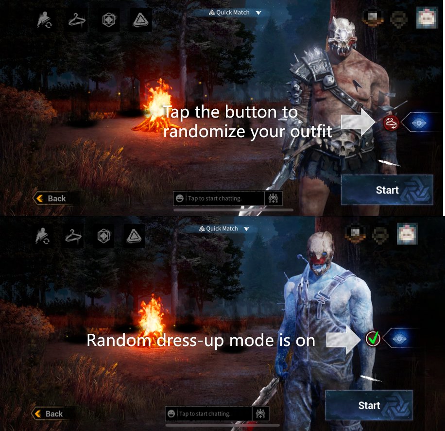 DbDMobile's tweet photo. Share your funny, scary, or simply unexpected new look and tag us with #RandomDbDMOutfit https://t.co/sKNzDnqWVl