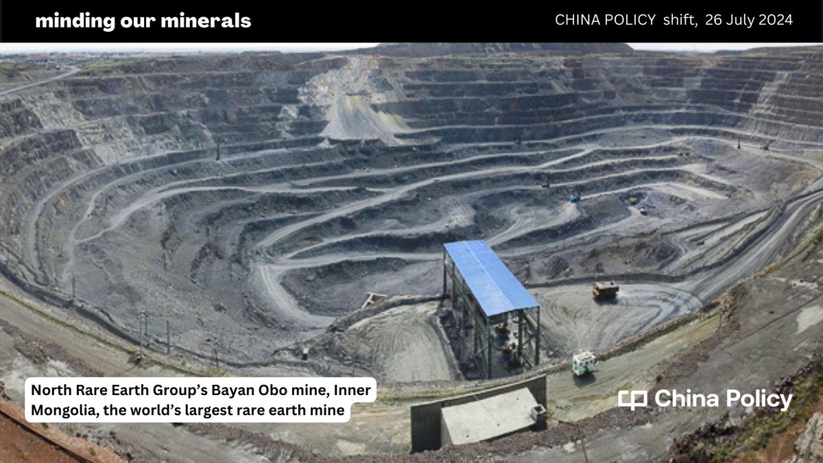policycn's tweet image. Strategic minerals proclaimed the 2024 #ThirdPlenum must be mastered for self-reliance. New regulations will tighten #rareearth control, curb illicit mining, stabilise prices, and position them to retaliate against tech sanctions. buff.ly/4dnoZpV