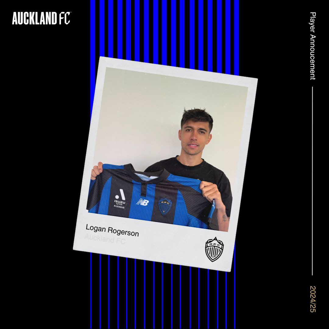 013: Logan Rogerson.

Auckland FC welcomes Logan to the club 👏

Our memberships are now live! Purchase yours through the link in our bio to see Logan in action all season.

aucklandfc.co.nz