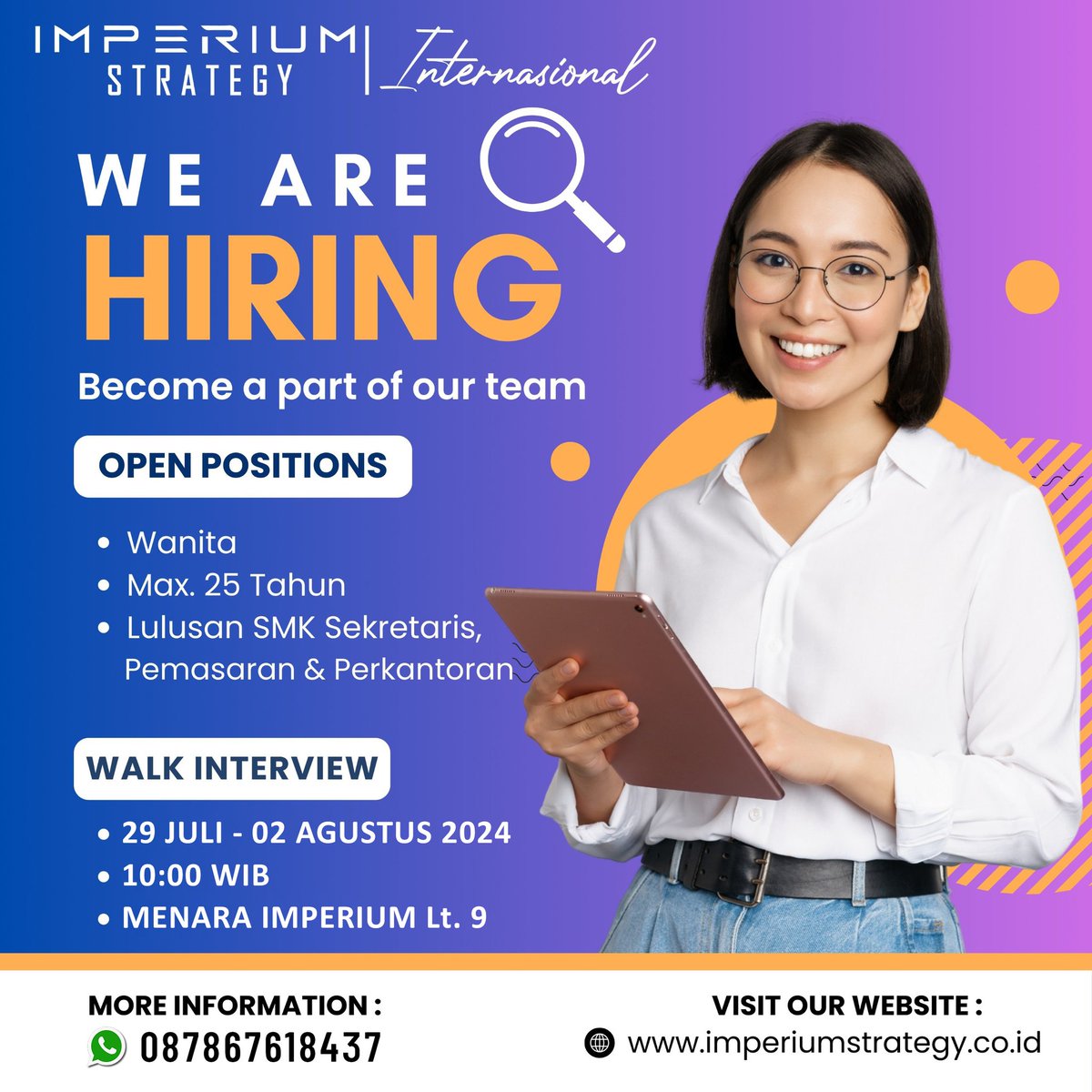 Ister2309's tweet photo. Yuk langsung dateng aja ke Imperium Strategy Internasional di Menara Imperium Lt.9 https://t.co/PeFjxYOoFi