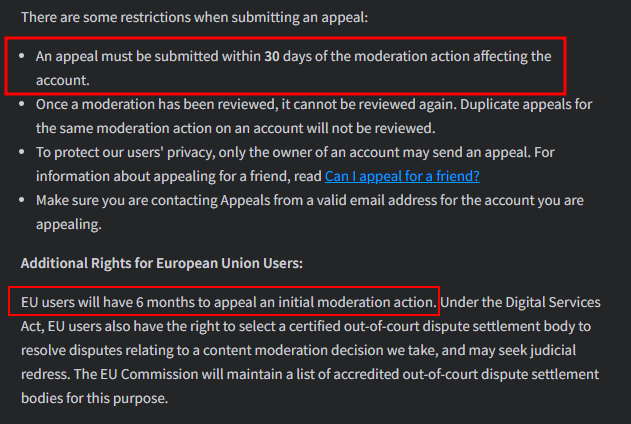 so turns out i do have more time before i lose my account permanently

i live in europe and my account's location was set to europe, so this applies to me

still looking for any contact that can help me (discord: dreay_)

#roblox #robloxdev #RobloxDevs 
<a href="/Roblox/">Roblox</a> <a href="/robloxdevrel/">Roblox Developer Relations</a>