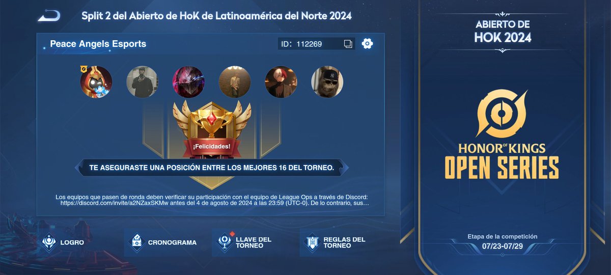 MaximoSup's tweet image. Esfuerzo dedicación y enfoque ya estamos en el top 16 mejores #HonorofKings 🥇