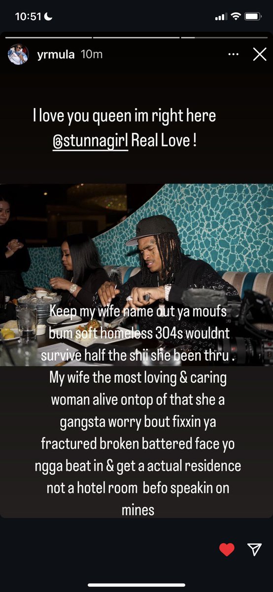 Stunna girls husband read ahnas ugly ass down!!😂