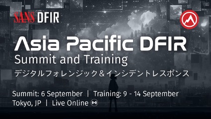 SANSAPAC's tweet photo. Agenda is now live for the Asia Pacific DFIR Summit 2024! There will be highly technical talks by industry DFIR practitioners, and they will be sharing their latest research and case studies. Don’t miss out on the talks!
Register here: https://t.co/uQyjQtvnvf
#APACDFIRSummit https://t.co/KSh8r3U1gR