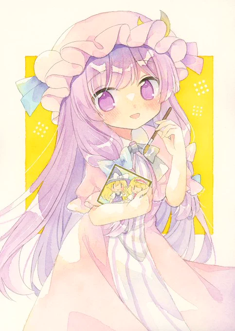 お絵描きパチュリー #東方Project