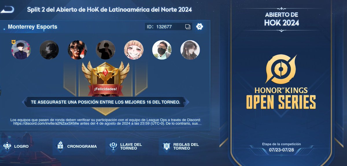 Top 16 de LATAM Norte 2024 🦆🦔🐐🥳