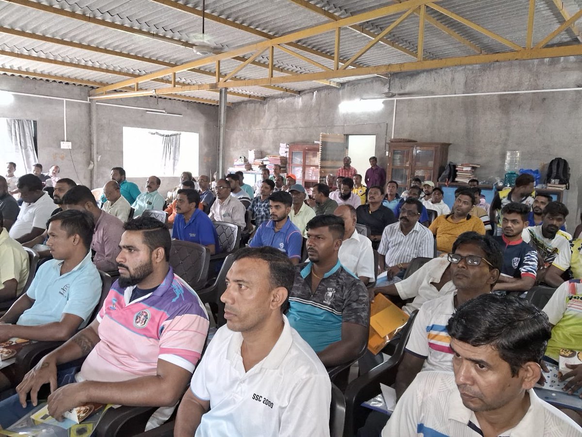 CifnetH's tweet image. One day #Skilldevelopment #Trainingprogramme on #Safetyatsea,#MarineElectronicEquipment & #Maintanance of #MarineEngines for 103 #fishers of Maharashtra was conducted by CIFNET at Satpati Fisheries Sarvodaya society, #Satpati. #Maharashtra on 27.07.24.@FisheriesGoI @JSFisheries
