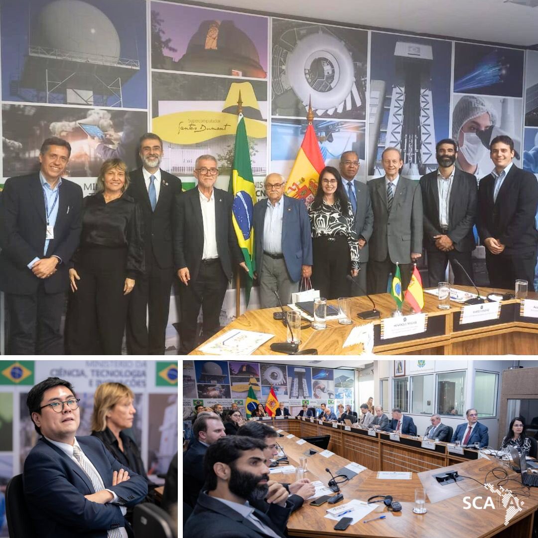 SCALAC_Computo's tweet image. New collaboration in supercomputing! 🇧🇷🤝🇪🇸
With the presence of Minister Luciana Santos, Fábio Borges (LNCC) and Mateo Valero (BSC), an agreement is signed to promote scientific research. The event was attended by Philippe Navaux and Carla Osthoff from SCALAC. #Supercomputing