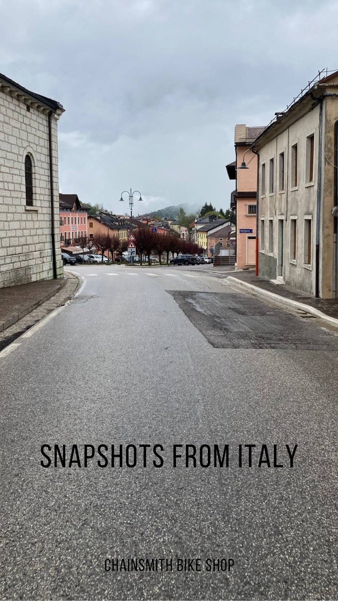 One difference riding in Italy, as opposed to Australia, is that you can fall into a village and find a handmade meal worthy of a hatted restaurant served with wine for 12 euros. Here, we can look forward to a meat pies at the bakery.