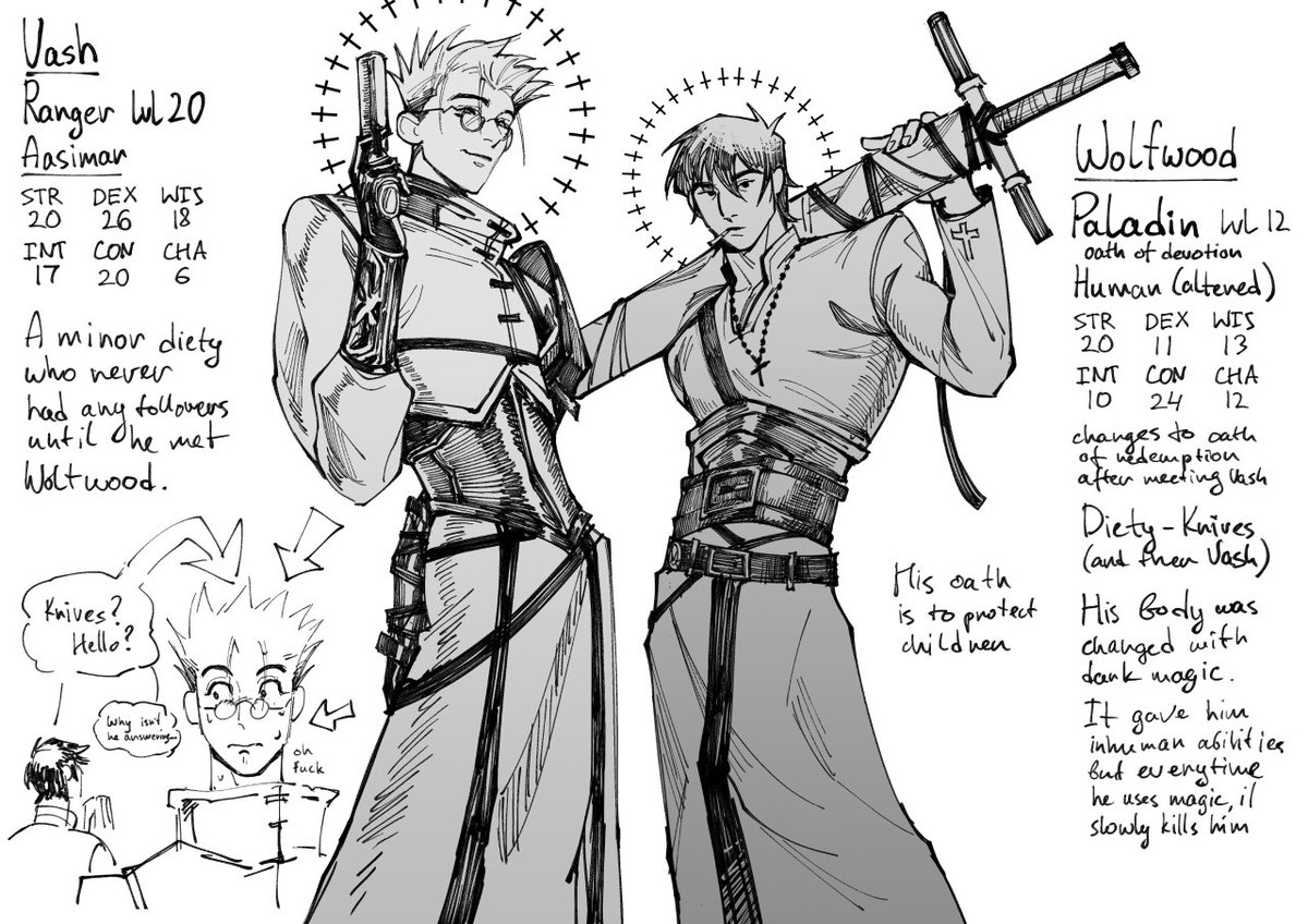 Combining my hyperfixations dnd + trigun