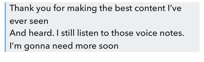 My voice memos are everyone&rsquo;s favorite 🥰 who wants some next 😉 https://t.co/XOhNF8trWB