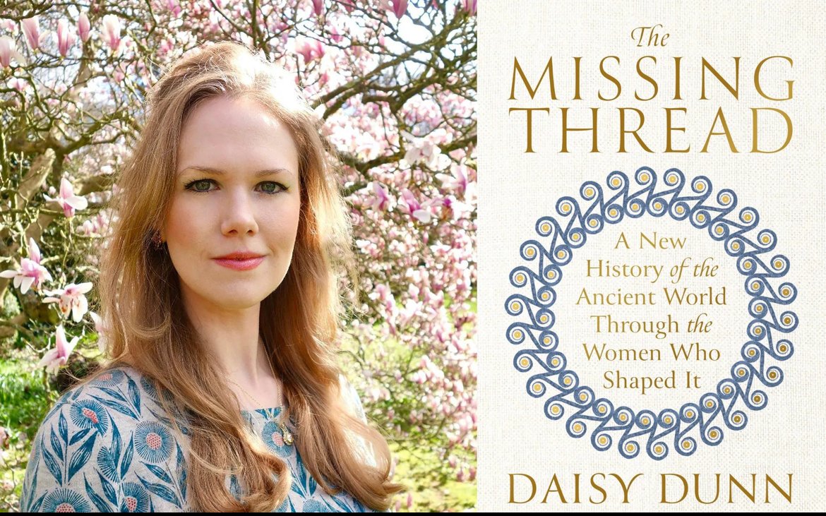TalkNerdy_Pod's tweet image. Happy book release day to this week&apos;s #TalkNerdy guest, @DaisyfDunn 👏

Her book, #TheMissingThread : A Women&apos;s History of the Ancient World is now out in the US. Listen to this week&apos;s #TalkNerdy to find out more about her work!

📔: geni.us/TheMissingThre…