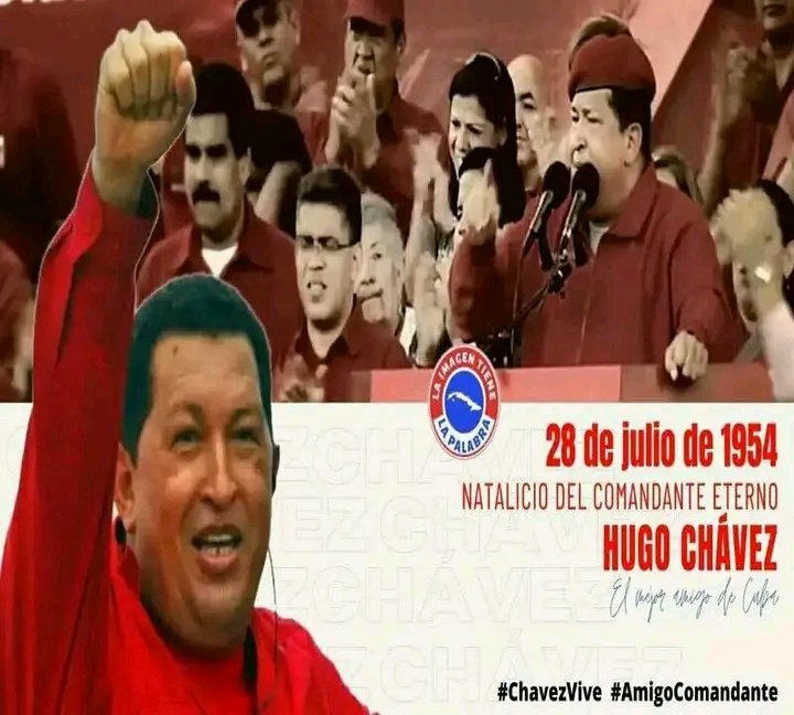 PlanellsRaiza's tweet photo. Líder y revolucionario excepcional que puso luces en el corazón de América e iluminó también el mundo. 
Hugo Chávez,vive...
#ChavezVive  
#ChávezCorazónDelPueblo 
#CubaCoopera
#CubaPorLaVida https://t.co/pJPfd71jT2