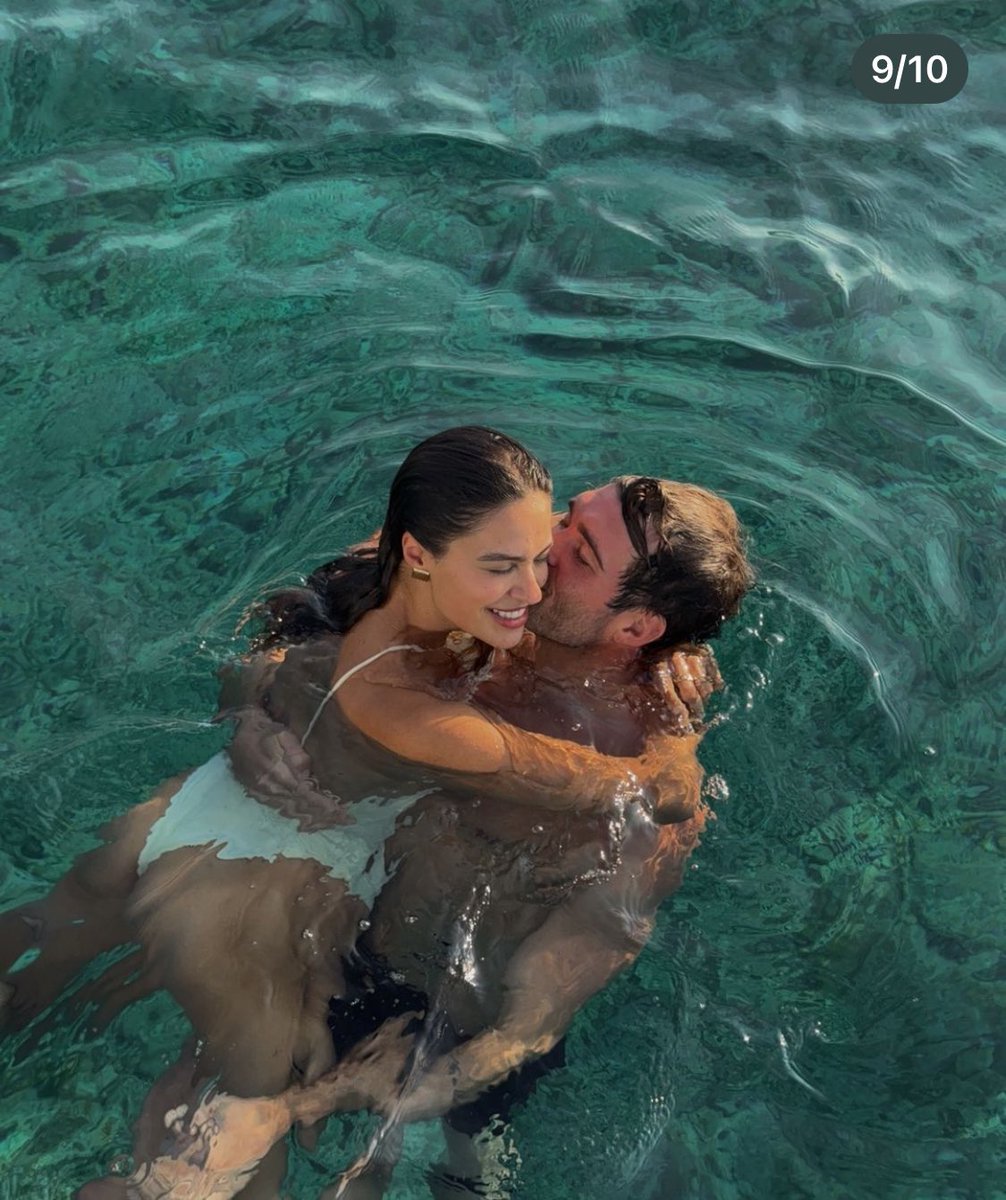 Sunday swim with my #Beast and #Treasure. ☀️ 🏖️