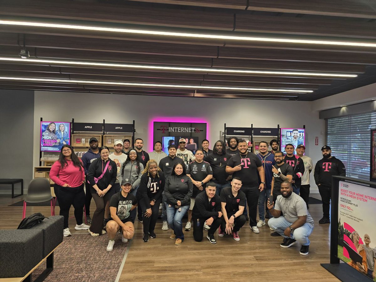 Our Experience team is ready to take things to the next level! Thank you Atilio &amp; Jen for taking the lead on the market level training.  #atf #experience #tmobile #training