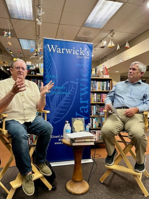 jmzbeijing's tweet photo. It was great to be back at Warwick's in La Jolla this week to moderate a book talk with Pulitzer and Polk Award Winning journalist and investigative reporter Dean Calbreath, the author of "The Sergeant: The Incredible Life of Nicholas Said: Son of an African General, Slave of the Ottomans, Free Man under the Tsars, Hero of the Union Army." A well-researched and riveting story of one man's life journey starting as the son of one of Africa’s greatest warriors, who was taken prisoner by slave traders, and then journeyed to Tripoli, Mecca, Istanbul, Russia, France, England, Canada, the Caribbean, and ended up on the Civil War battlefields of America.  Said was both a witness and participant in historical events.  A terrific read. @warwicksbooks @deancalbreath