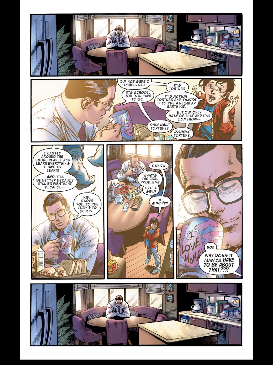 i cant believe it…. i try reading some Bendis Superman and get hit with these pages back to back???? why does Bendis want me to be SAD 
