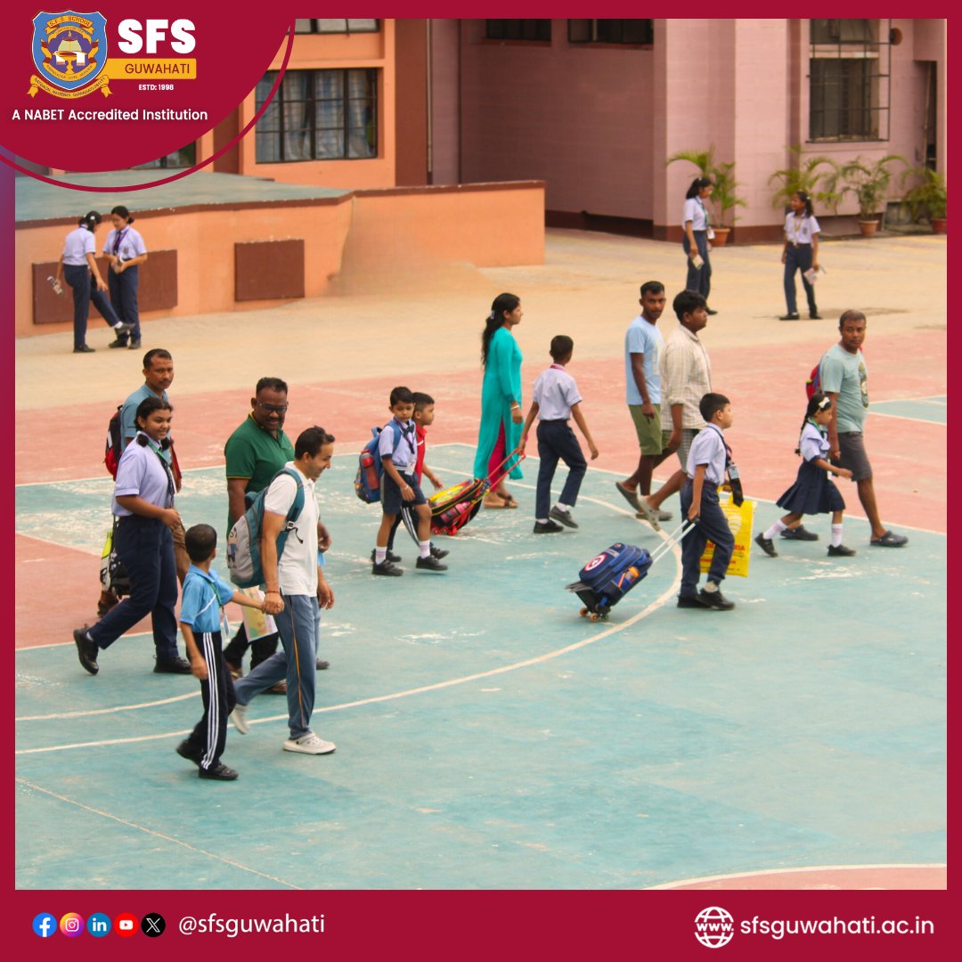 Sfsguwahati's tweet photo. The wait is over! Our campus is buzzing with energy as our students return after a fun-filled summer break. Let's make this year the best one yet!
#SFSfamily #backtoschool #excited #summerbreakover #SFSGuwahati https://t.co/aBuDmD48Xu