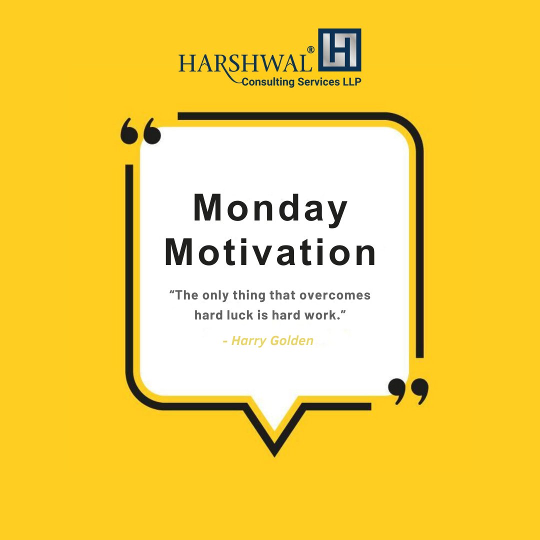 HCSLLP's tweet photo. “The only thing that overcomes hard luck is hard work.”
– Harry Golden

#mondaymotivation #hcsllp #newweeknewgoals #newweek #positivevibesonly #mondaymorning #mondayquotes #motivation #mondayvibes #monday #startyourweekright #success #mondaythoughts #mondayinspiration https://t.co/4LJUCs2pRf