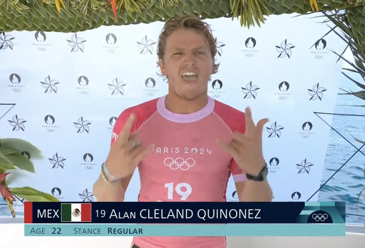 PicksEnCancha's tweet photo. HORA DE ALAN CLELAND 🔥🇲🇽🏄 https://t.co/hRb3LzMQXG