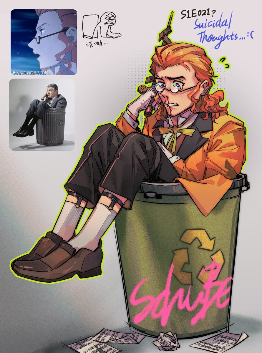 3HKowalski's tweet image. Schu's suicidal thoughts in S1E21...🫢

you've got some very dangerous ideas... do you find your previous life wasn't short enough? ((😭
#classicaloid #クラシカロイド #シューベルト