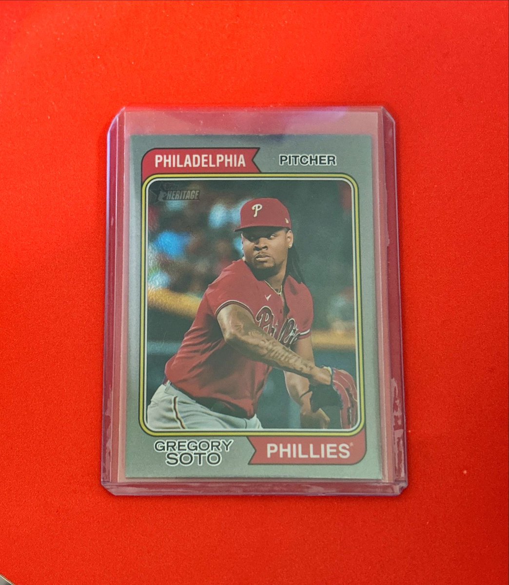 Day 139:

2023 Topps Heritage High Number

Chrome Silver Bordered #’d 82/274

Gregory Soto

#phillies #baseballcards
