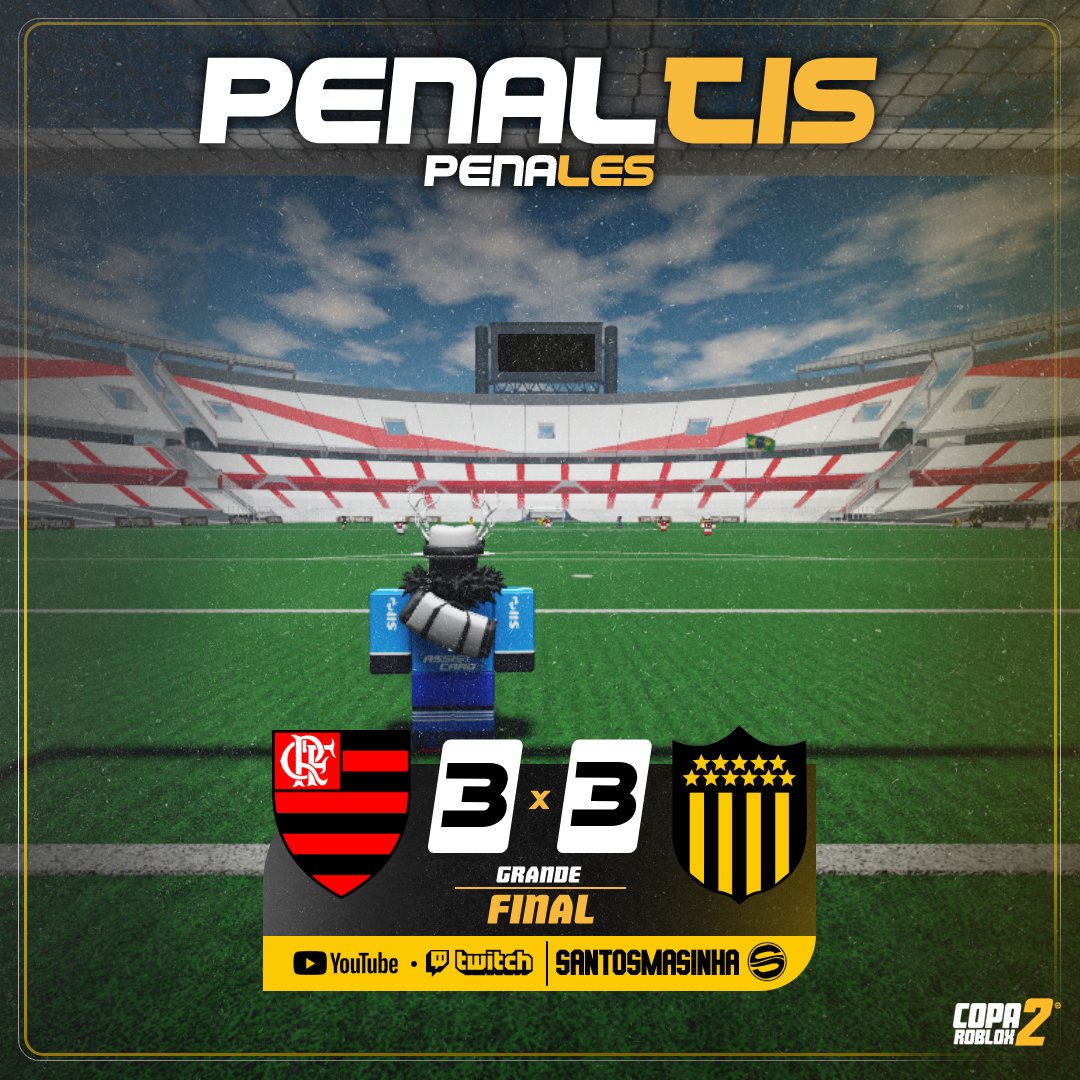 Copa_Roblox's tweet image. 🚨🥅 ALERTA DE PÊNALTIS! ALERTA DE PENALES!
O Flamengo consegue fazer um empate HISTÓRICO no final do 2° tempo e dessa forma encaminha a final para uma definição por PÊNALTIS!
#CopaRoblox2 🏆 - Final
🟥 #Flamengo 3 × 3 #Peñarol 🟨
📺 youtube.com/watch?v=S522_4…