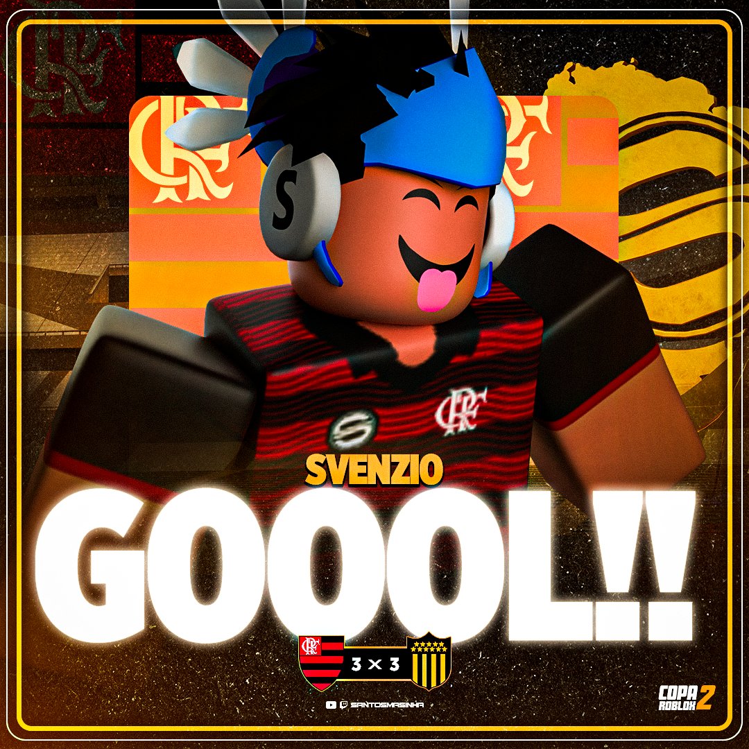 Copa_Roblox's tweet image. ⚽ GOOOOOOL DO FLAMENGO!
👕 Svenzio - 7⃣3⃣
⏰ 90+7' - (2°T)
#CopaRoblox2 🏆 - Final
🟥 #Flamengo 3 × 3 #Peñarol 🟨
📺 youtube.com/watch?v=S522_4…