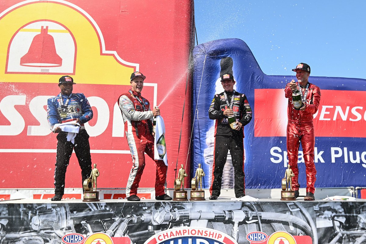 Congratulations to the <a href="/DENSOAutoParts/">DENSO Auto Parts</a> #SonomaNats WINNERS #FueledBySunoco!
 
<a href="/AntronBrown/">Antron Brown</a> • <a href="/Tasca3/">Bob Tasca III</a> • Aaron Stanfield • <a href="/MattSmithRacing/">Matt Smith</a> 

<a href="/MissionFoodsUS/">Mission Foods 🌮</a> • <a href="/SunocoRacing/">Sunoco</a>