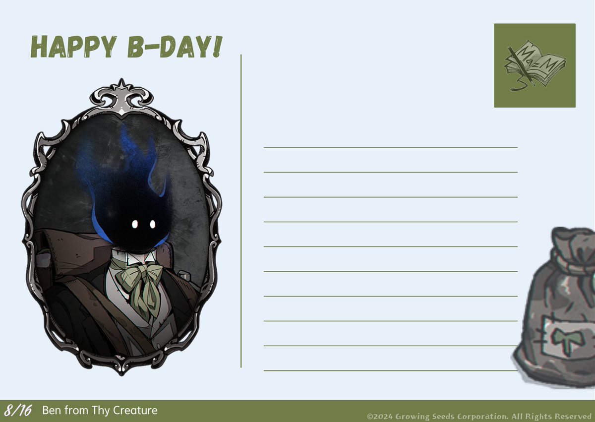 StoryMazM's tweet photo. ๐
Aug. 16th is Ben's birthday!๐ฅณ
Could you send him a birthday postcard?
8์ 16์ผ์ ๋ฒค์ ์์ผ์
๋๋ค!๐ฅณ
์์ผ ์ถํ ์ฝ์๋ฅผ ํ ์ฅ ๋ณด๋ด์ฃผ์ค ์ ์๋์?
#MazM #birthday #๋ค์ดํฌ๋ฆฌ์ณ #ThyCreature https://t.co/GxefPBMoTl