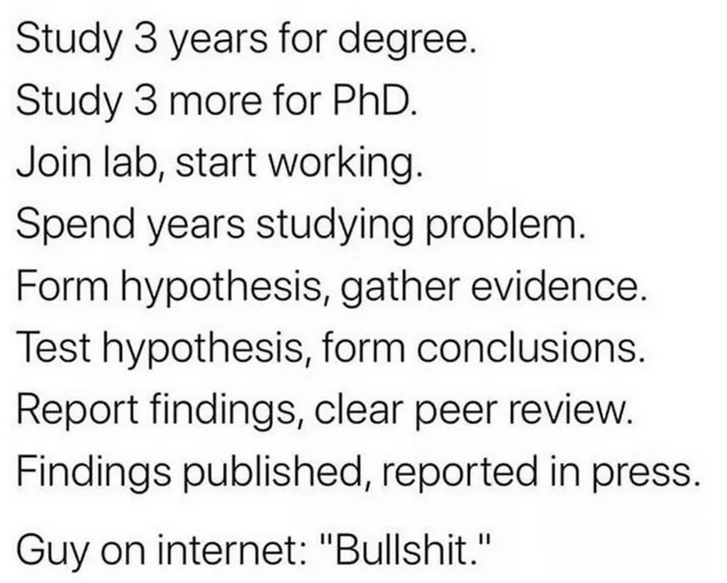 Science is fun!

#nottrue