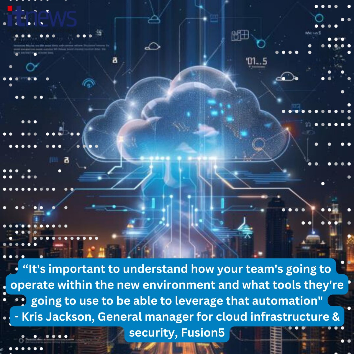 🎧: buzzsprout.com/1794867/154210…
📘: itnews.com.au/video/unlockin…
[Partner Content] Learn from <a href="/Fusion5_F5/">Fusion5</a>, on how to reduce costs, boost security, and enhance governance in cloud migration through smart planning and management. 
#CloudMigration #Security #Governance