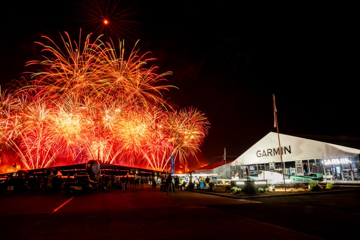 GarminAviation's tweet photo. EAA AirVenture Oshkosh 2024 was a blast 🎆

We truly appreciate all of our customers, ambassadors, associates and fans for making this year amazing.

#OSH24 | @EAA https://t.co/PgwwqCia34