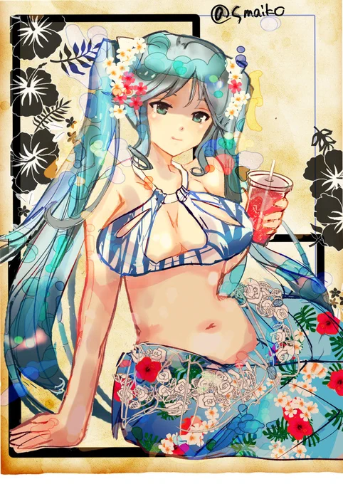 #艦これ #五十鈴 夏ですねー!
