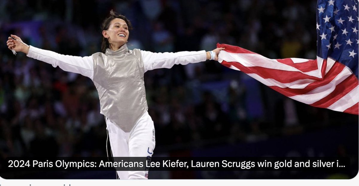 Inside_TheMatch's tweet photo. HUGE Congrats to @UKYMedicine #MedStudent Lee Kiefer @leetothekiefer on earning her second Olympic gold medal! #OlympicGames https://t.co/MZLj1JQtLM