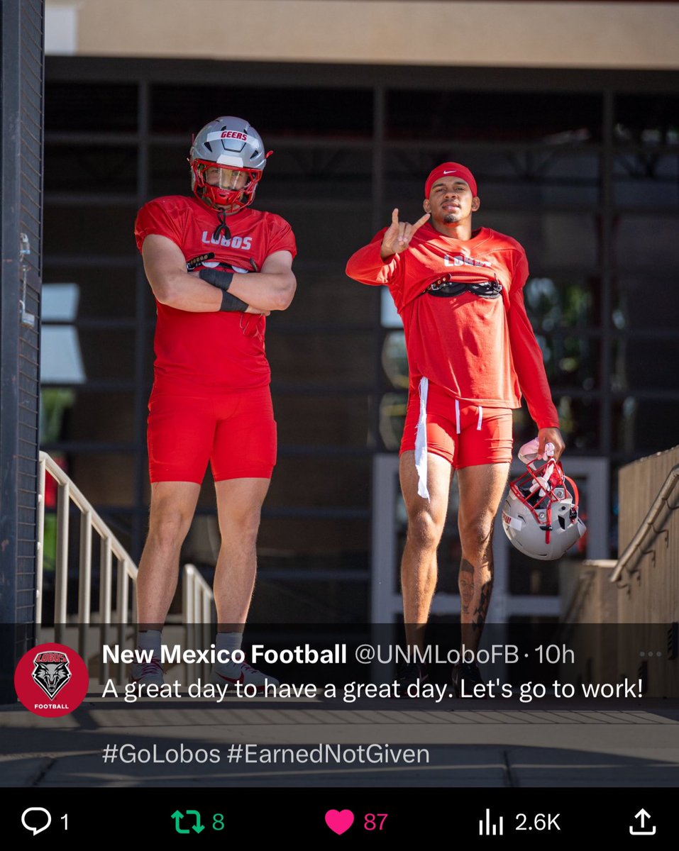 Cisneros_Miller's tweet image. Kick-Off For Fall Camp ⛺️🏟️🏈 
Went LIVE this past week 🫶✨🤍🐺❤️#LoboFootball #GoBo’s