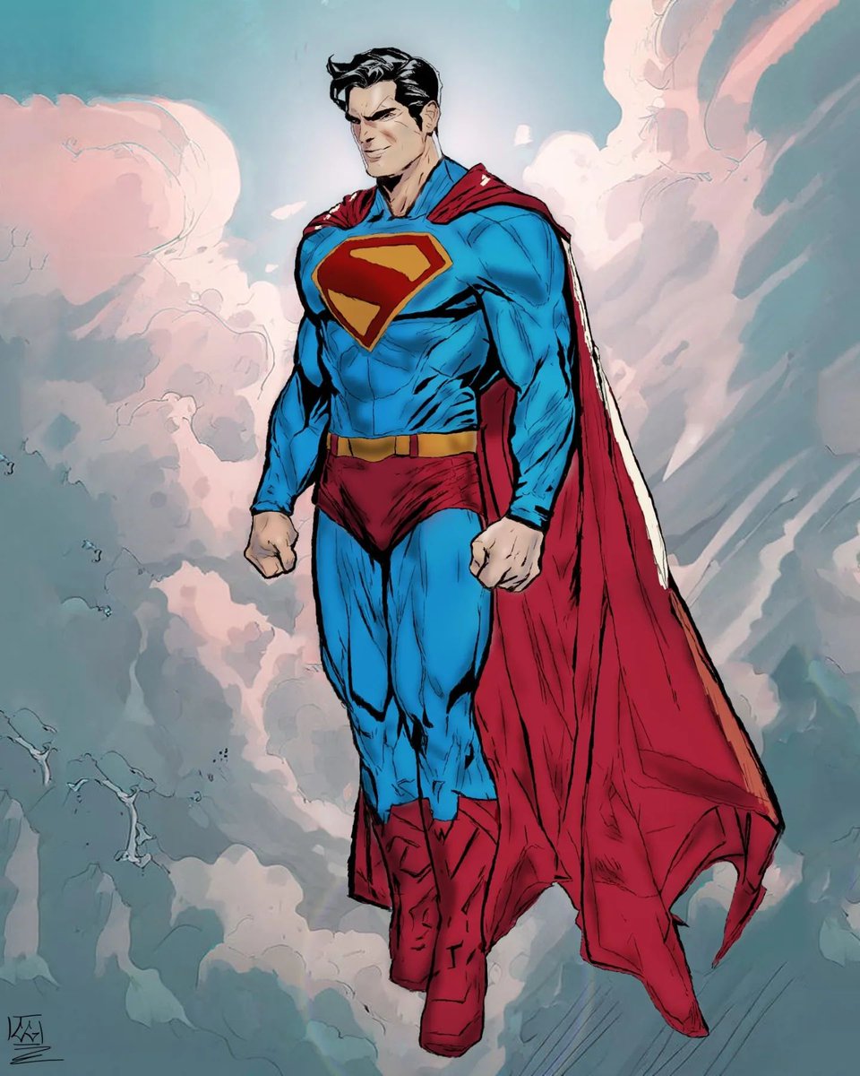 TaurooAldebaran's tweet image. David Corenswet's #Superman by artist Blastus.