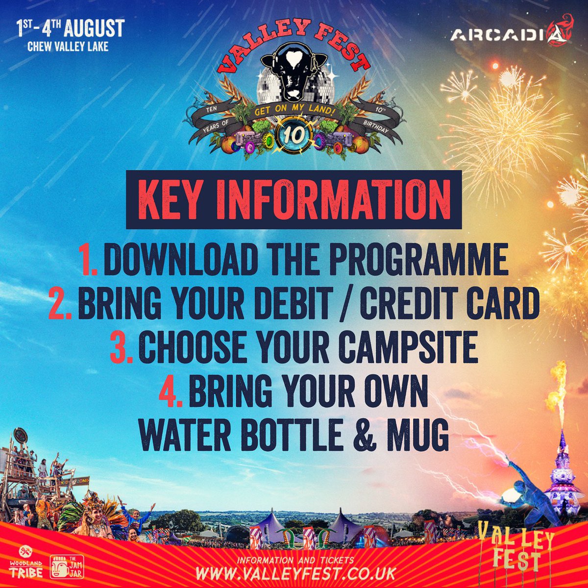 Last remaining tickets!

(PS: If you’re a teen don’t forget ID too!)

Tickets: bit.ly/VF24LAST

#valleyfest2024 #getonmyland #arcadiaspectacular