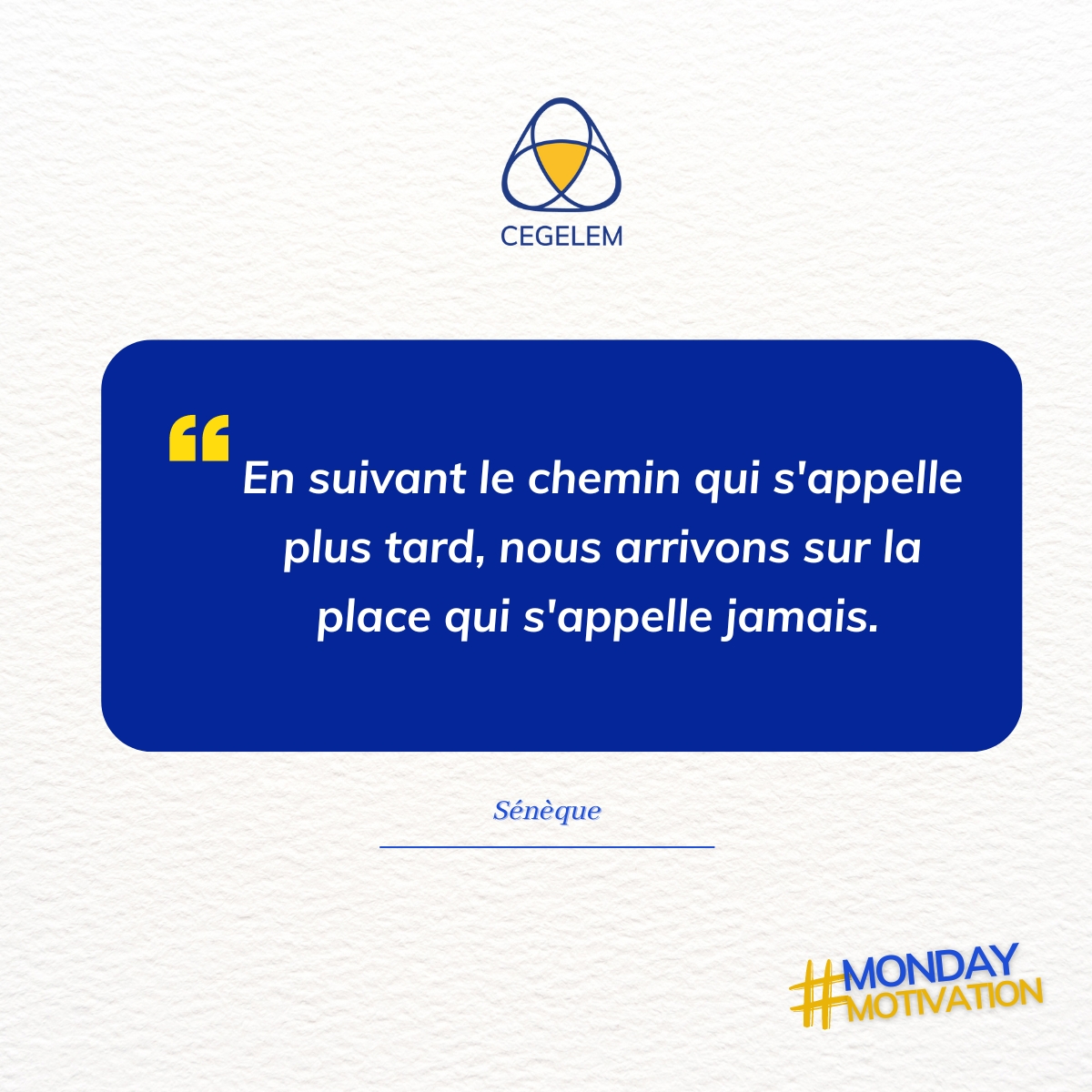 cegelem's tweet photo. Hello ! 😀

Le chemin vers le succès est pavé de décisions courageuses et de travail acharné.

🚀 𝗔𝗰𝘁𝗶𝗼𝗻𝗻𝗲𝘇 𝗱è𝘀 𝗮𝘂𝗷𝗼𝘂𝗿𝗱'𝗵𝘂𝗶 𝗽𝗼𝘂𝗿 𝘂𝗻 𝗮𝘃𝗲𝗻𝗶𝗿 𝗽𝗹𝘂𝘀 𝗿𝗮𝗱𝗶𝗲𝘂𝘅 ! 🚀

#MondayMotivation #Freelance
#Succès #Portagesalarial https://t.co/FlNNgJBD09