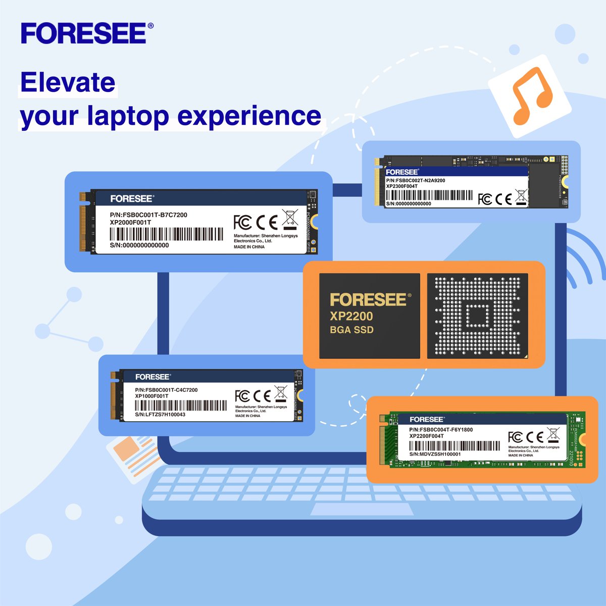 FORESEEBrand's tweet photo. 🙌Discover the innovative FORESEE storage products, specially crafted for laptops.💻
📈Upgrade to FORESEE storage solutions to transform your laptop experience with superior speed and reliability.
Learn more➡️ https://t.co/pUiUmH3R2x https://t.co/zFv5NhROzJ