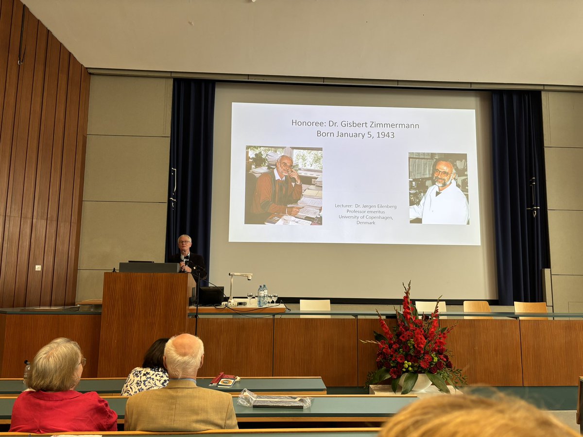 What a fantastic presentation to honour Dr Gisbert Zimmermann #SIP2024 <a href="/SocInvPathol/">SIP</a> - thank you Jørgen!  👏 

Scientist 🐜🍄, musician 🎻, and dancer 🕺!! And here at the SIP here in #Vienna 

One of the first to study #zombie #ants