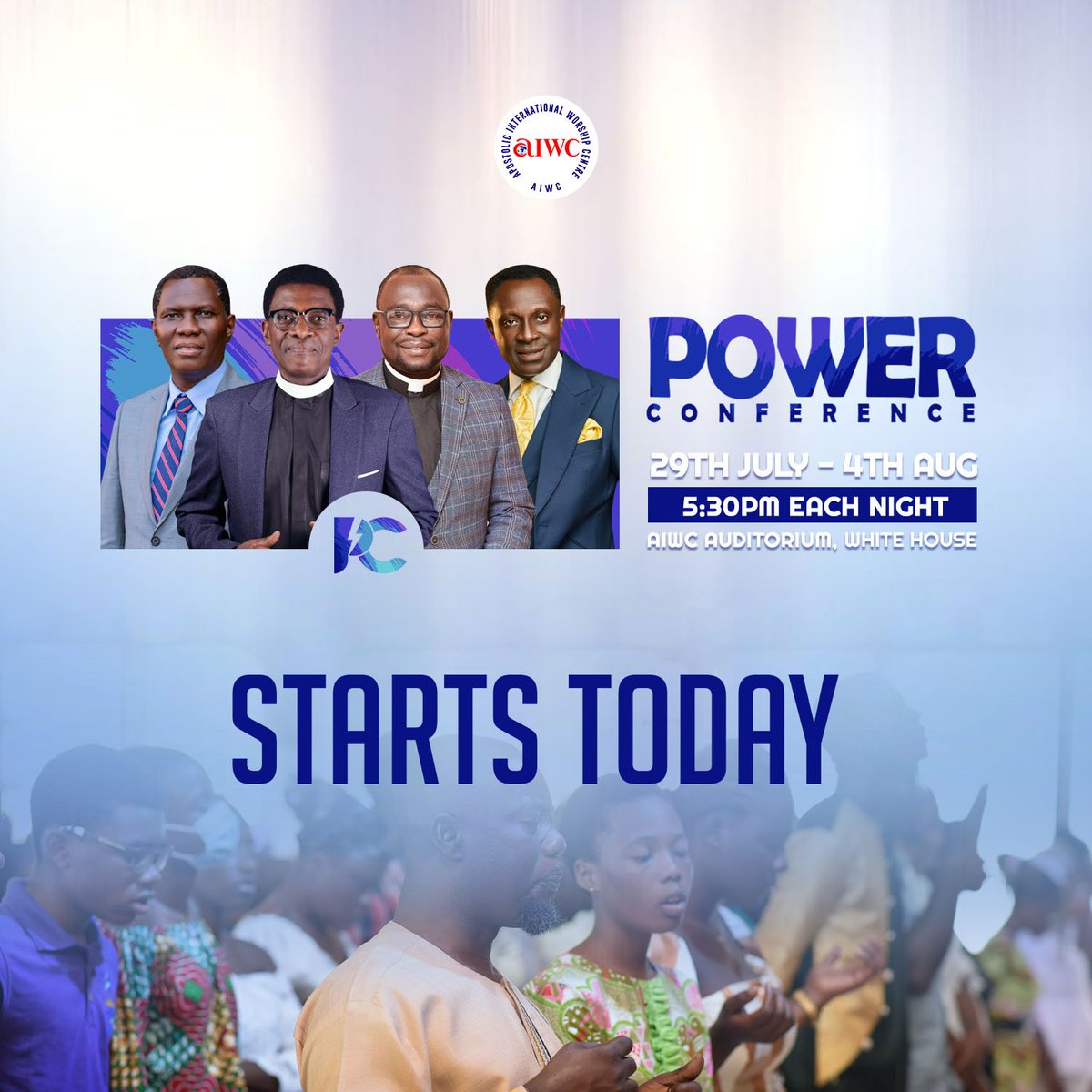 aiwc_mamprobi's tweet photo. Power Conference 2024 starts today. Come and be blessed. 

#PC2024
#PowerConference
#AIWC https://t.co/DRh8WvUytm