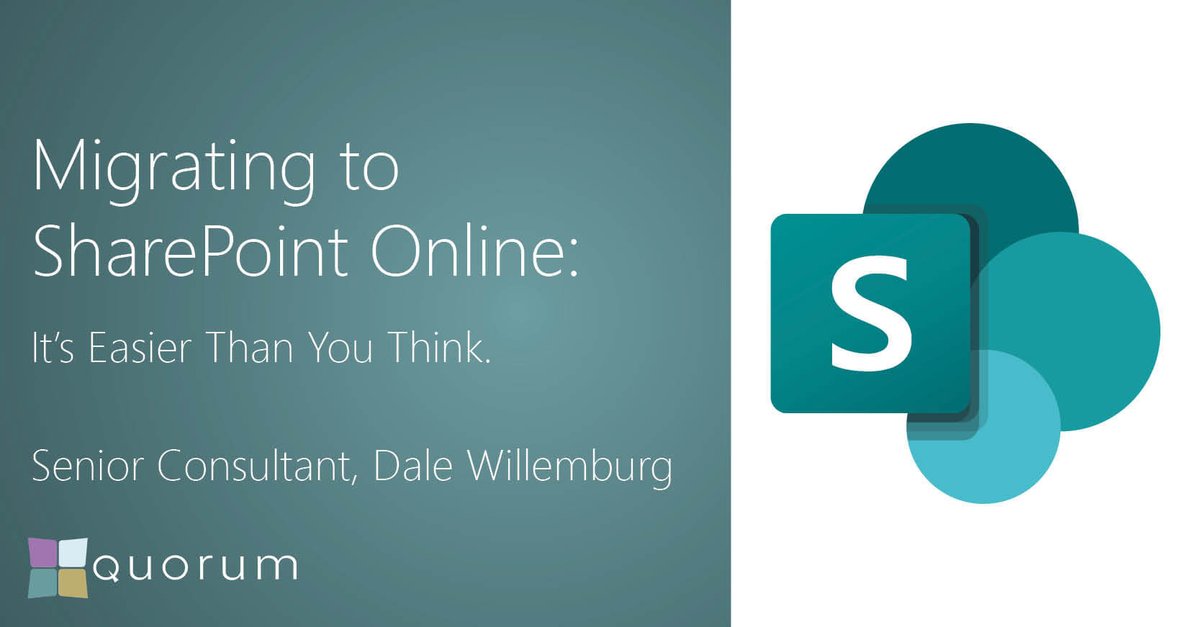 QNRLtweets's tweet photo. Discover the benefits of migrating to #SharePointOnline with insights from our Senior Consultant, Dale Willemburg.

Learn how you can streamline your workflow, enhance data management, and make #flexiblework more accessible.

Learn more: https://t.co/3Uw4MlJDZN

#OneQuorum https://t.co/3tz93T9hfo